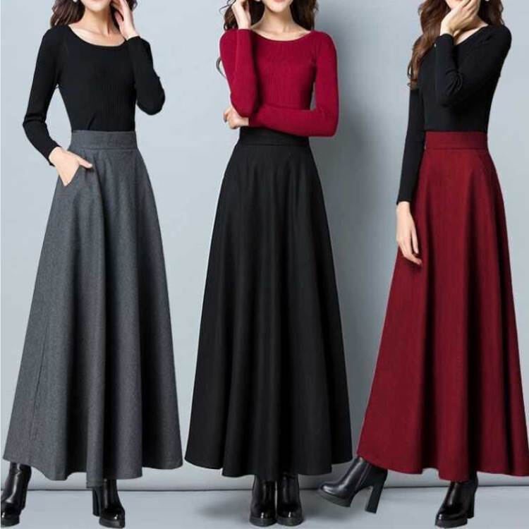 ロングスカートスカートボトムスロン...