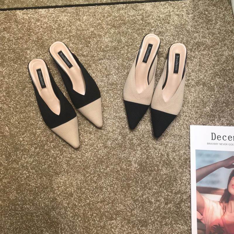 チャンキーヒール ミュールスリッパ? シューズ 靴 くつ クツ サンダル ミュール つっかけ レディースシューズ レディースサンダル 太ヒール ポインテッドトゥ 美脚 脚長 大人可愛い きれいめ シンプル カジュアル 大人 上品 おしゃれ お洒落 かっこいい フォーマル