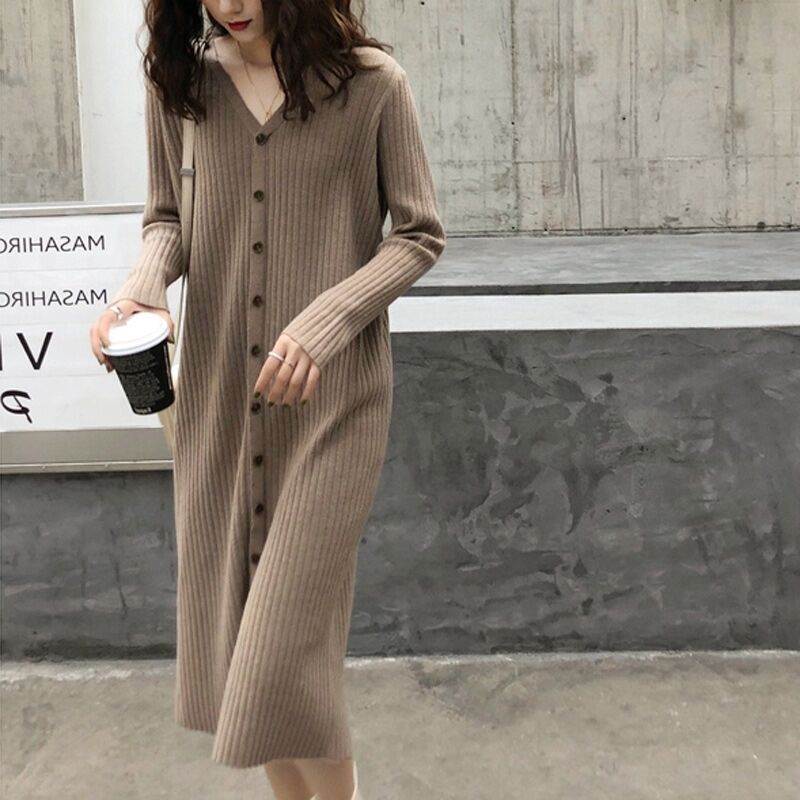 ワンピースカーディガンニットワンピ...