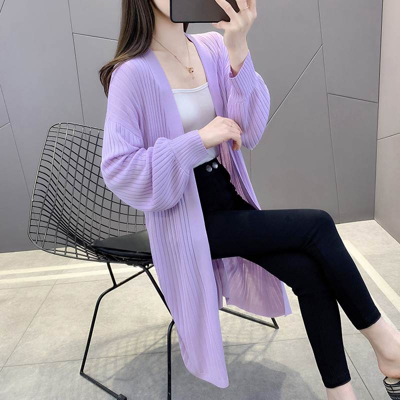 ロングカーディガンロングカーデリブ...