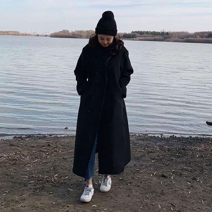 Pコート マキシ丈 アウター コート ロングコート チェスターコート ロング ロング丈 マキシ 袖あり 長袖 ドロップショルダー Vネック 襟付き Aライン ポケット 前開き かわいい 大人可愛い きれいめ シンプル カジュアル 大人 上品 おしゃれ 大人女子 こなれ感 クール