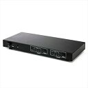 【中古】サンワダイレクト HDMIセレクタ マトリックス 切替器 切替分配器 4入力 2出力 光、同軸デジタル出力付き リモコン付 3D対応 400-SW0