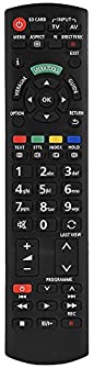 【中古】テレビリモコン 用 リモートコントローラ 小型 省エネ 性能安定 パナソニックテレビ適用 黒