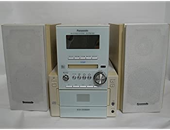 【中古】Panasonic パナソニック　SC-PM57MD-W ホワイト　MDステレオシステム　（5CDチェンジャー/MD/カセット/チューナーコンポ）（本体SA-PM57MDとスピ