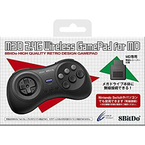 8BitDo M30 2.4G Wireless GamePad for MD ブラック 【メガドライブ/SWITCH(有線)用コントローラー】 - Switch販売