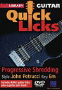 【中古】Progressive Shredding: Quick Licks [DVD] [Import]【メーカー名】Licklibrary【メーカー型番】393214【ブランド名】Licklibrary商品画像はイメージです。中古という特性上、使用に影響ない程度の使用感・経年劣化（傷、汚れなど）がある場合がございます。また、中古品の特性上、ギフトには適しておりません。商品名に『初回』、『限定』、『〇〇付き』等の記載がございましても、特典・付属品・保証等は原則付属しておりません。当店では初期不良に限り、商品到着から7日間はを受付けております。(注文後の購入者様都合によるキャンセル・はお受けしていません。)他モールでも併売している商品の為、完売の際は在庫確保できない場合がございます。ご注文からお届けまで1、ご注文⇒ご注文は24時間受け付けております。2、注文確認⇒ご注文後、当店から注文確認メールを送信します。3、在庫確認⇒新品在庫：3-5日程度でお届け。　　※中古品は受注後に、再メンテナンス、梱包しますので　お届けまで3日-10日営業日程度とお考え下さい。　米海外から発送の場合は3週間程度かかる場合がございます。　※離島、北海道、九州、沖縄は遅れる場合がございます。予めご了承下さい。※配送業者、発送方法は選択できません。お電話でのお問合せは少人数で運営の為受け付けておりませんので、メールにてお問合せお願い致します。お客様都合によるご注文後のキャンセル・はお受けしておりませんのでご了承下さい。ご来店ありがとうございます。昭和・平成のCD、DVD、家電、音響機器など希少な商品も多数そろえています。レコード、楽器の取り扱いはございません。掲載していない商品もお探しいたします。映像商品にはタイトル最後に[DVD]、[Blu-ray]と表記しています。表記ないものはCDとなります。お気軽にメールにてお問い合わせください。