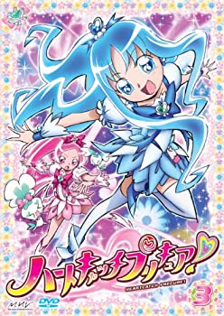 【中古】ハートキャッチプリキュア!【3】 [DVD]【メーカー名】ポニーキャニオン【メーカー型番】【ブランド名】ポニーキャニオン【商品説明】【中古】ハートキャッチプリキュア!【3】 [DVD]・中古品（ユーズド品）について商品画像はイメージです。中古という特性上、使用に影響ない程度の使用感・経年劣化（傷、汚れなど）がある場合がございます。商品のコンディション、付属品の有無については入荷の度異なります。また、中古品の特性上、ギフトには適しておりません。商品名に『初回』、『限定』、『〇〇付き』等の記載がございましても、特典・付属品・保証等は原則付属しておりません。付属品や消耗品に保証はございません。当店では初期不良に限り、商品到着から7日間は返品を受付けております。注文後の購入者様都合によるキャンセル・返品はお受けしていません。他モールでも併売している商品の為、完売の際は在庫確保できない場合がございます。ご注文からお届けまで1、ご注文⇒ご注文は24時間受け付けております。2、注文確認⇒ご注文後、当店から注文確認メールを送信します。3、在庫確認⇒新品、新古品：3-5日程度でお届け。※中古品は受注後に、再検品、メンテナンス等により、お届けまで3日-10日営業日程度とお考え下さい。米海外倉庫から取り寄せの商品については発送の場合は3週間程度かかる場合がございます。　※離島、北海道、九州、沖縄は遅れる場合がございます。予めご了承下さい。※配送業者、発送方法は選択できません。お電話でのお問合せは少人数で運営の為受け付けておりませんので、メールにてお問合せお願い致します。お客様都合によるご注文後のキャンセル・返品はお受けしておりませんのでご了承下さい。ご来店ありがとうございます。昭和・平成のCD、DVD、家電、音響機器など希少な商品も多数そろえています。レコード、楽器の取り扱いはございません。掲載していない商品もお探しいたします。映像商品にはタイトル最後に[DVD]、[Blu-ray]と表記しています。表記ないものはCDとなります。お気軽にメールにてお問い合わせください。