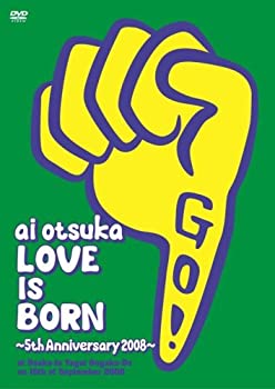 【中古】大塚 愛【LOVE IS BORN】?5th Anniversary 2008? at Osaka-Jo Yagai Ongaku-Do on 10th of September 2008【通常盤】 [DVD]【メーカー名】エイベックス・エンタテインメント【メーカー型番】【ブランド名】【商品説明】【中古】大塚 愛【LOVE IS BORN】?5th Anniversary 2008? at Osaka-Jo Yagai Ongaku-Do on 10th of September 2008【通常盤】 [DVD]・中古品（ユーズド品）について商品画像はイメージです。中古という特性上、使用に影響ない程度の使用感・経年劣化（傷、汚れなど）がある場合がございます。商品のコンディション、付属品の有無については入荷の度異なります。また、中古品の特性上、ギフトには適しておりません。商品名に『初回』、『限定』、『〇〇付き』等の記載がございましても、特典・付属品・保証等は原則付属しておりません。付属品や消耗品に保証はございません。当店では初期不良に限り、商品到着から7日間は返品を受付けております。注文後の購入者様都合によるキャンセル・返品はお受けしていません。他モールでも併売している商品の為、完売の際は在庫確保できない場合がございます。ご注文からお届けまで1、ご注文⇒ご注文は24時間受け付けております。2、注文確認⇒ご注文後、当店から注文確認メールを送信します。3、在庫確認⇒新品、新古品：3-5日程度でお届け。※中古品は受注後に、再検品、メンテナンス等により、お届けまで3日-10日営業日程度とお考え下さい。米海外倉庫から取り寄せの商品については発送の場合は3週間程度かかる場合がございます。　※離島、北海道、九州、沖縄は遅れる場合がございます。予めご了承下さい。※配送業者、発送方法は選択できません。お電話でのお問合せは少人数で運営の為受け付けておりませんので、メールにてお問合せお願い致します。お客様都合によるご注文後のキャンセル・返品はお受けしておりませんのでご了承下さい。ご来店ありがとうございます。昭和・平成のCD、DVD、家電、音響機器など希少な商品も多数そろえています。レコード、楽器の取り扱いはございません。掲載していない商品もお探しいたします。映像商品にはタイトル最後に[DVD]、[Blu-ray]と表記しています。表記ないものはCDとなります。お気軽にメールにてお問い合わせください。