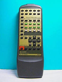 【中古】シャープ オーディオリモコン MD-X5 RRMCG0110AWSA