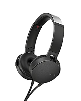 【中古】ソニー ヘッドホン 重低音モデル MDR-XB550AP : 折りたたみ式 リモコン・マイク付き ブラック MDR-XB550AP B