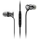【中古】ゼンハイザー MOMENTUM In-Ear i カナル型イヤホン Apple iOS向けリモコン・マイク付 ブラッククローム M2 IEi BLACK CHROME【国内品】