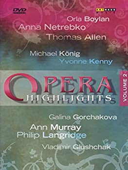 【中古】Opera Highlights 2 [DVD] [Import]【メーカー名】Arthaus Musik【メーカー型番】【ブランド名】【商品説明】【中古】Opera Highlights 2 [DVD] [Import]・中古品（ユーズド品）について商品画像はイメージです。中古という特性上、使用に影響ない程度の使用感・経年劣化（傷、汚れなど）がある場合がございます。商品のコンディション、付属品の有無については入荷の度異なります。また、中古品の特性上、ギフトには適しておりません。商品名に『初回』、『限定』、『〇〇付き』等の記載がございましても、特典・付属品・保証等は原則付属しておりません。付属品や消耗品に保証はございません。当店では初期不良に限り、商品到着から7日間は返品を受付けております。注文後の購入者様都合によるキャンセル・返品はお受けしていません。他モールでも併売している商品の為、完売の際は在庫確保できない場合がございます。ご注文からお届けまで1、ご注文⇒ご注文は24時間受け付けております。2、注文確認⇒ご注文後、当店から注文確認メールを送信します。3、在庫確認⇒新品、新古品：3-5日程度でお届け。※中古品は受注後に、再検品、メンテナンス等により、お届けまで3日-10日営業日程度とお考え下さい。米海外倉庫から取り寄せの商品については発送の場合は3週間程度かかる場合がございます。　※離島、北海道、九州、沖縄は遅れる場合がございます。予めご了承下さい。※配送業者、発送方法は選択できません。お電話でのお問合せは少人数で運営の為受け付けておりませんので、メールにてお問合せお願い致します。お客様都合によるご注文後のキャンセル・返品はお受けしておりませんのでご了承下さい。ご来店ありがとうございます。昭和・平成のCD、DVD、家電、音響機器など希少な商品も多数そろえています。レコード、楽器の取り扱いはございません。掲載していない商品もお探しいたします。映像商品にはタイトル最後に[DVD]、[Blu-ray]と表記しています。表記ないものはCDとなります。お気軽にメールにてお問い合わせください。