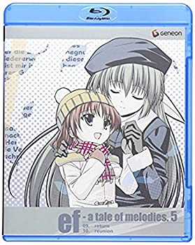【中古】ef - a tale of melodies. 5 [Blu-ray]【メーカー名】ジェネオン エンタテインメント【メーカー型番】【ブランド名】【商品説明】【中古】ef - a tale of melodies. 5 [Blu-ray]・中古品（ユーズド品）について商品画像はイメージです。中古という特性上、使用に影響ない程度の使用感・経年劣化（傷、汚れなど）がある場合がございます。商品のコンディション、付属品の有無については入荷の度異なります。また、中古品の特性上、ギフトには適しておりません。商品名に『初回』、『限定』、『〇〇付き』等の記載がございましても、特典・付属品・保証等は原則付属しておりません。付属品や消耗品に保証はございません。当店では初期不良に限り、商品到着から7日間は返品を受付けております。注文後の購入者様都合によるキャンセル・返品はお受けしていません。他モールでも併売している商品の為、完売の際は在庫確保できない場合がございます。ご注文からお届けまで1、ご注文⇒ご注文は24時間受け付けております。2、注文確認⇒ご注文後、当店から注文確認メールを送信します。3、在庫確認⇒新品、新古品：3-5日程度でお届け。※中古品は受注後に、再検品、メンテナンス等により、お届けまで3日-10日営業日程度とお考え下さい。米海外倉庫から取り寄せの商品については発送の場合は3週間程度かかる場合がございます。　※離島、北海道、九州、沖縄は遅れる場合がございます。予めご了承下さい。※配送業者、発送方法は選択できません。お電話でのお問合せは少人数で運営の為受け付けておりませんので、メールにてお問合せお願い致します。お客様都合によるご注文後のキャンセル・返品はお受けしておりませんのでご了承下さい。ご来店ありがとうございます。昭和・平成のCD、DVD、家電、音響機器など希少な商品も多数そろえています。レコード、楽器の取り扱いはございません。掲載していない商品もお探しいたします。映像商品にはタイトル最後に[DVD]、[Blu-ray]と表記しています。表記ないものはCDとなります。お気軽にメールにてお問い合わせください。