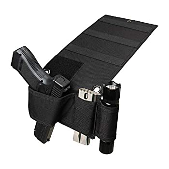 【中古】XFC-QGD、 戦術的な調整可能ベッドサイドソファーの下にマットレスベッド座席車ピストルガンホルスターホルダーユニバーサル付き懐中電灯ループ