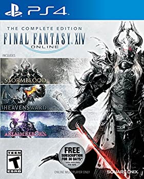 【中古】Final Fantasy XIV Online: Complete Edition (輸入版:北米) - PS4【メーカー名】Square Enix(World)【メーカー型番】91940【ブランド名】Square Enix(World)商品画像はイメージです。中古という特性上、使用に影響ない程度の使用感・経年劣化（傷、汚れなど）がある場合がございます。また、中古品の特性上、ギフトには適しておりません。商品名に『初回』、『限定』、『〇〇付き』等の記載がございましても、特典・付属品・保証等は原則付属しておりません。当店では初期不良に限り、商品到着から7日間はを受付けております。(注文後の購入者様都合によるキャンセル・はお受けしていません。)他モールでも併売している商品の為、完売の際は在庫確保できない場合がございます。ご注文からお届けまで1、ご注文⇒ご注文は24時間受け付けております。2、注文確認⇒ご注文後、当店から注文確認メールを送信します。3、在庫確認⇒新品在庫：3-5日程度でお届け。　　※中古品は受注後に、再メンテナンス、梱包しますので　お届けまで3日-10日営業日程度とお考え下さい。　米海外から発送の場合は3週間程度かかる場合がございます。　※離島、北海道、九州、沖縄は遅れる場合がございます。予めご了承下さい。※配送業者、発送方法は選択できません。お電話でのお問合せは少人数で運営の為受け付けておりませんので、メールにてお問合せお願い致します。お客様都合によるご注文後のキャンセル・はお受けしておりませんのでご了承下さい。ご来店ありがとうございます。昭和・平成のCD、DVD、家電、音響機器など希少な商品も多数そろえています。レコード、楽器の取り扱いはございません。掲載していない商品もお探しいたします。映像商品にはタイトル最後に[DVD]、[Blu-ray]と表記しています。表記ないものはCDとなります。お気軽にメールにてお問い合わせください。