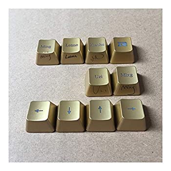 人気ブランドを 耐久性 10個入りバックライトゴールドキーキャップのための機械的なキーボードg910 G810 G413 G512 G513 Gpro 矢印キーキャップ 綺麗な Color Selabinui Co Il