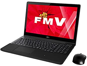【中古】富士通 15.6型ワイド ノートPC LIFEBOOK AH77/W [Office付き] FMVA77WB (シャイニーブラック）