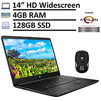 【中古】2020 HP Notebook 14 スリークラップトップコンピュータ、14インチ HD アンチグレアマイクロエッジワイドスクリーン、デュアルコアAMD Athlon Si