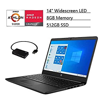 【中古】HP 14インチワイドスクリーンLEDノートパソコン、AMD Athlon 3050U 2.3ギガヘルツ、8GBメモリ、512GB SSD Wi-Fi、Bluetooth、Webカメラ、Windows