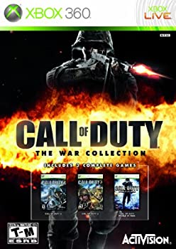 【中古】Call of Duty : The War Collection (輸入版:アジア) - Xbox360【メーカー名】Activision(World)【メーカー型番】84009【ブランド名】Activision(World)商品画像はイメージです。中古という特性上、使用に影響ない程度の使用感・経年劣化（傷、汚れなど）がある場合がございます。また、中古品の特性上、ギフトには適しておりません。商品名に『初回』、『限定』、『〇〇付き』等の記載がございましても、特典・付属品・保証等は原則付属しておりません。当店では初期不良に限り、商品到着から7日間はを受付けております。(注文後の購入者様都合によるキャンセル・はお受けしていません。)他モールでも併売している商品の為、完売の際は在庫確保できない場合がございます。ご注文からお届けまで1、ご注文⇒ご注文は24時間受け付けております。2、注文確認⇒ご注文後、当店から注文確認メールを送信します。3、在庫確認⇒新品在庫：3-5日程度でお届け。　　※中古品は受注後に、再メンテナンス、梱包しますので　お届けまで3日-10日営業日程度とお考え下さい。　米海外から発送の場合は3週間程度かかる場合がございます。　※離島、北海道、九州、沖縄は遅れる場合がございます。予めご了承下さい。※配送業者、発送方法は選択できません。お電話でのお問合せは少人数で運営の為受け付けておりませんので、メールにてお問合せお願い致します。お客様都合によるご注文後のキャンセル・はお受けしておりませんのでご了承下さい。ご来店ありがとうございます。昭和・平成のCD、DVD、家電、音響機器など希少な商品も多数そろえています。レコード、楽器の取り扱いはございません。掲載していない商品もお探しいたします。映像商品にはタイトル最後に[DVD]、[Blu-ray]と表記しています。表記ないものはCDとなります。お気軽にメールにてお問い合わせください。
