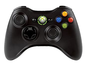 【中古】Xbox 360 ワイヤレス コントローラー (リキッド ブラック)