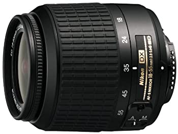 【中古】Nikon AF-S DX Zoom Nikkor ED 18-55mm F3.5-5.6G ブラック デジタル一眼レフ用