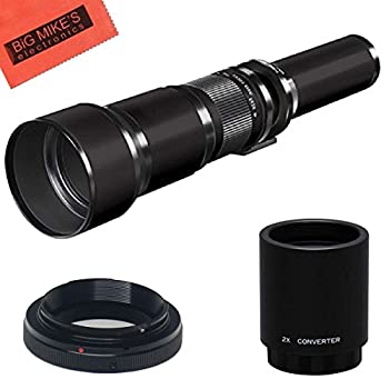 【中古】long-range 650?mm-2600?mm F / 8望遠ズームレンズfor CanonデジタルEOS Rebel t1i、t2i、t3、t3i、t4i、t5i、sl1、eos60d、eos70d、50d、40d、3