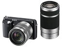 【中古】ソニー デジタル一眼カメラ「NEX-F3」ダブルレンズキット(ブラック)SONY NEX-F3 NEX-F3Y-B
