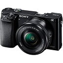 【中古】ソニー ミラーレス一眼 α6000 パワーズームレンズキット E PZ 16-50mm F3.5-5.6 OSS ブラック ILCE-6000L B