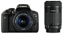 【中古】Canon デジタル一眼レフカメラ EOS Kiss X8i ダブルズームキット EF-S18-55mm/EF-S55-250mm 付属 EOSKISS
