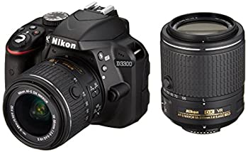 【中古】Nikon デジタル一眼レフカメラ D3300 ダブルズームキット2 ブラック