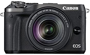 【中古】Canon ミラーレス一眼カメラ EOS M6 レンズキット(ブラック) EF-M18-150mm F3.5-6.3 IS STM付属 EOSM6BK-18150ISSTMLK