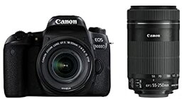 【中古】Canon デジタル一眼レフカメラ EOS 9000D ダブルズームキット EF-S18-55mm/EF-S55-250mm 付属 EOS9000D-W