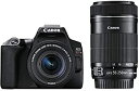 【中古】Canon デジタル一眼レフカメラ EOS Kiss X10 ダブルズームキット ブラック EOSKISSX10BK-WKIT