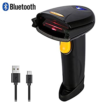 【中古】YOUTHINK ワイヤレスバーコードリーダー 手持ち式レーザーバーコードリーダー Bluetooth/USB両方対応レーザスキャナー 有線/無線両方対