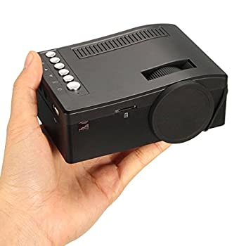 【中古】Teshony　ミニLEDプロジェクター小型 ホームシネマ 1080P HD AV/ USB /TF/ HDMI対応できる リモコン付き (ブラック)