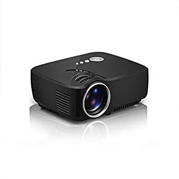 【中古】プロジェクション100inchスクリーンHDミニプロジェクターLCD 1800Lumens 800x480サポートHDMI VGA AV USBポートリモートコントロール付き1080Pフ