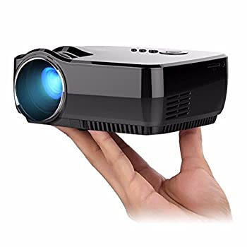 【中古】LCDプロジェクター1800ルーメン800X480サポート1920x1080PホームシアターデュアルHDMI用ビデオゲームムービーLEDプロジェクターMINIビーマー [並