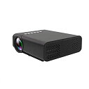 【中古】HOQTUM ミニ ビデオプロジェクター HD 1080P 有線 共有画面 ポータブル ホームシアター マルチメディア HDMIをサポート USB VGA TF