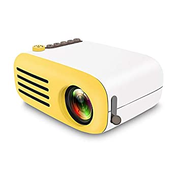 【中古】プロジェクター、ビデオプロジェクター2600ルーメンネイティブ1080P LCDミニプロジェクター60インチ30000時間サポート2K HDMI/VGA/AV/USB/SDカー