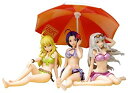【中古】THE IDOLM@STER 美希・あずさ・貴音 ビーチパラソル付DXセット (1/10スケール PVC塗装済み完成品)