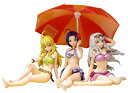 【中古】THE IDOLM@STER 美希・あずさ・貴音 ビーチパラソル付DXセット (1/10スケール PVC塗装済み完成品)