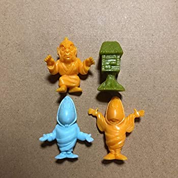 【中古】ゲゲゲの鬼太郎 水木しげる 妖怪 怪奇 消し フィギュア 4セット妖怪ポスト 鏡じじい ねずみ男