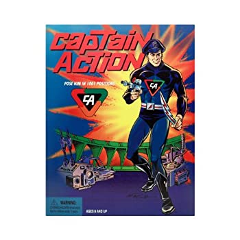 šReproduction CAPTAIN ACTION 12 Action Figure W/Accessaries (1998 P...
