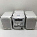 【中古】Victor ビクター JVC UX-QX1-W パールホワイト マイクロコンポーネントMDシステム （CD/MD/カセットコンポ）（本体CA-UXQX