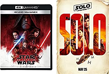 【中古】【メーカー特典あり】スター・ウォーズ/最後のジェダイ 4K UHD MovieNEX(4枚組) ハン・ソロ劇場公開記念キャンペーン B2ポスター付き [Blu-ray]