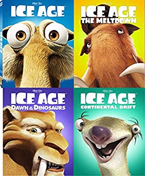 【中古】Ice Age Complete 4 Movie Collection Blu Ray with Face Covers / The Meltdown / Continental Drift & Dawn of The Dinosaurs