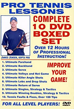【中古】Pro Tennis Lessons Complete 10 DVD Boxed Set Starring Renowned USPTA Pro James Jensen: Includes over 12 Hours of
