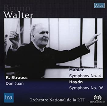 【中古】ワルター&フランス国立放送管ライヴ ~ マーラー : 交響曲第4番 他 (R.Strauss : Don Juan | Mahler : Symphony No.4 | Haydn : Symphony No.96 / cometostore-10434016 Come to Store パッケージ画像