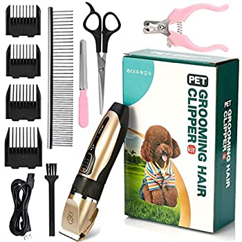 【新品】犬用バリカン ペット用バリカン 犬 猫グルーミング USB充電式 IPX7防水 刈り高さ調整可能 5段階調節可能 部分 全身カット プロ仕様 初心者 ペッ